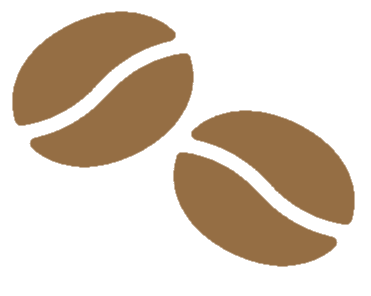 An illustration of two coffee beans.